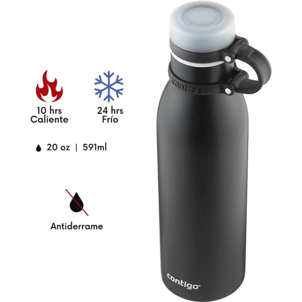 Botella Térmica Matterhorn Contigo 591 Ml Black - Imagen 4