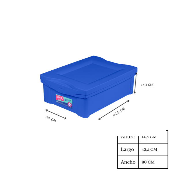 Organizador Mediano Azul 13 5 L - Imagen 6