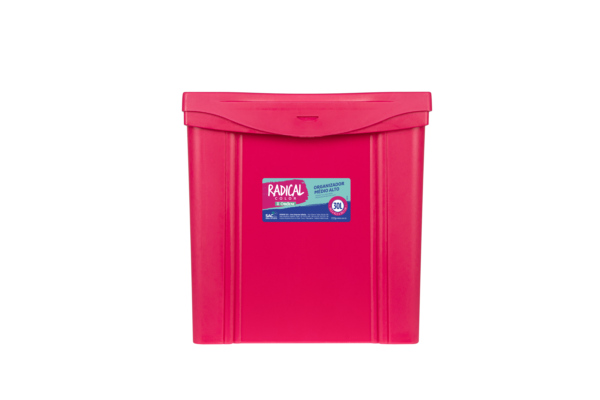 Organizador Mediano Alto Rosa 30 L - Imagen 4