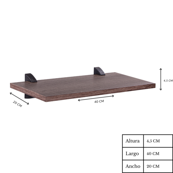 Estanteria Mdp 40x20 Beige - Imagen 2