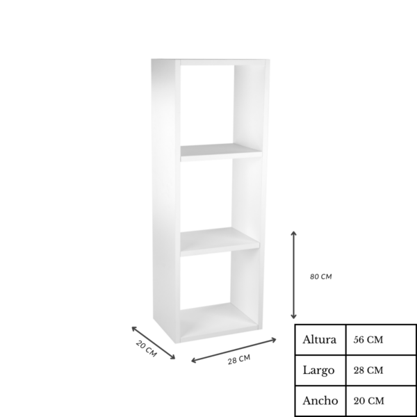 Estante Mdp 28x80 Blanco - Imagen 5