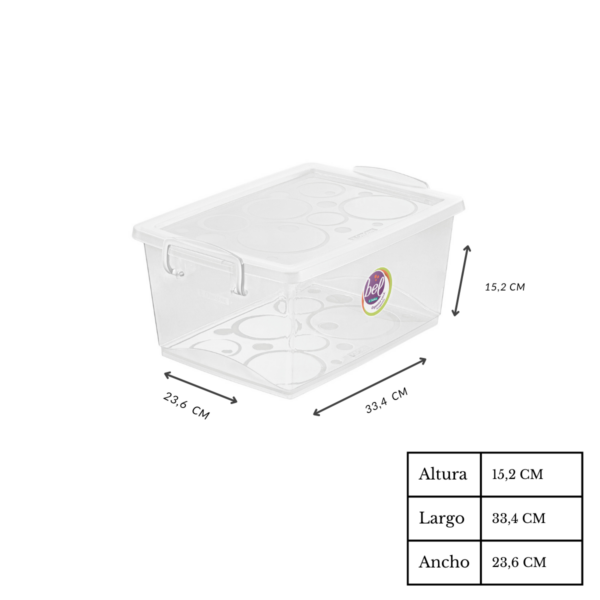 Organizador - 7 5 Lts Traslucido - Imagen 3