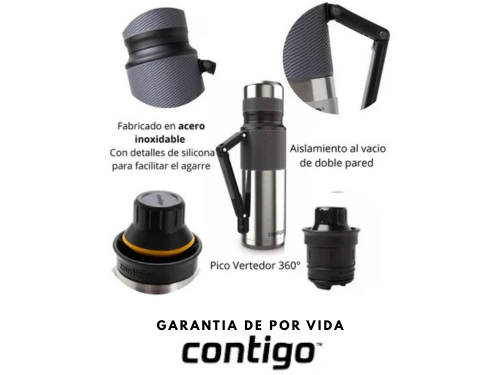 Termo P/ Mate Contigo 1200 Ml Stainless Steel - Imagen 4