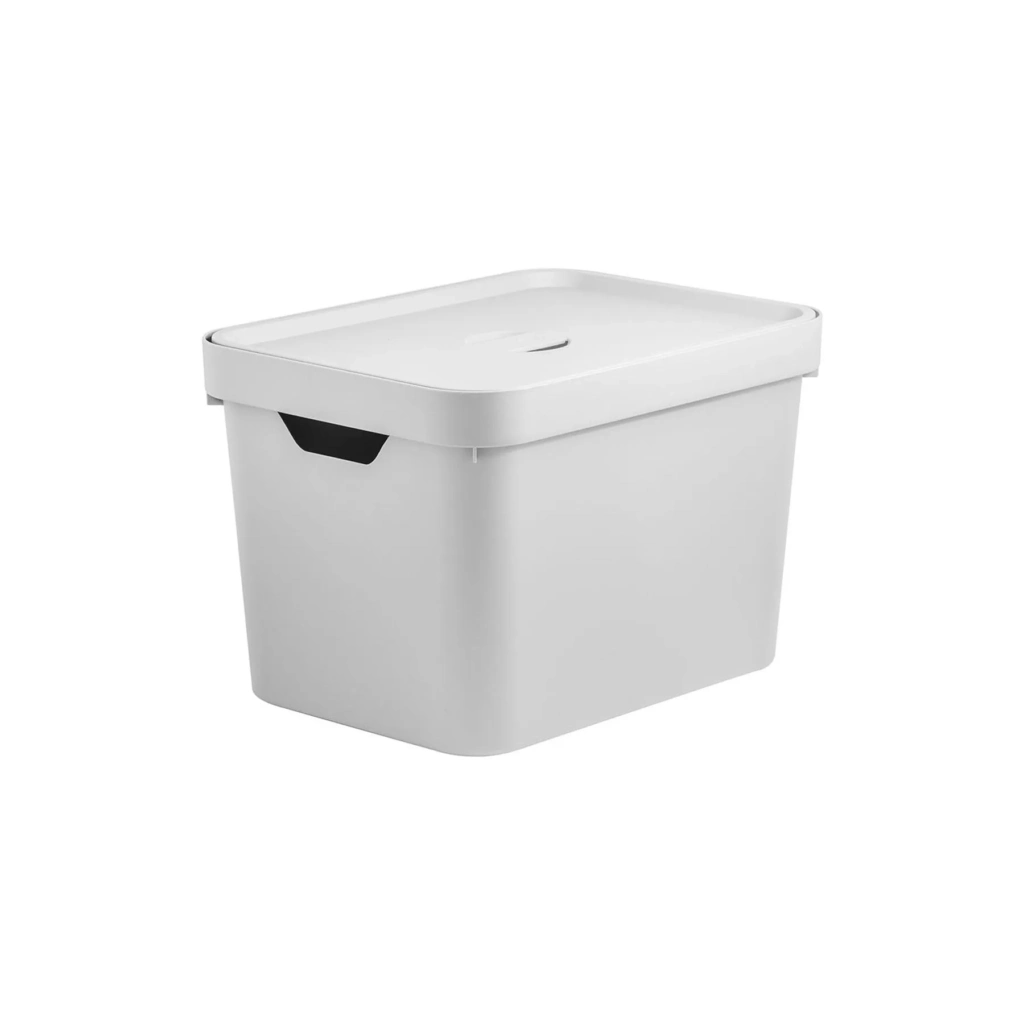 Caja Organizadora Con Tapa M Cube 18l Blanco