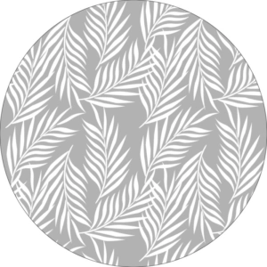Individual Helecho Gris Circular