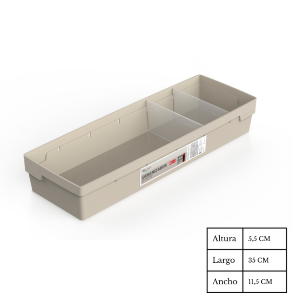 Organizador De Cajones Con 2 Divisiones Removibles - Imagen 3