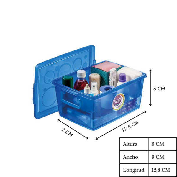 Organizador Con Trabas De 400ml Azul - Imagen 3