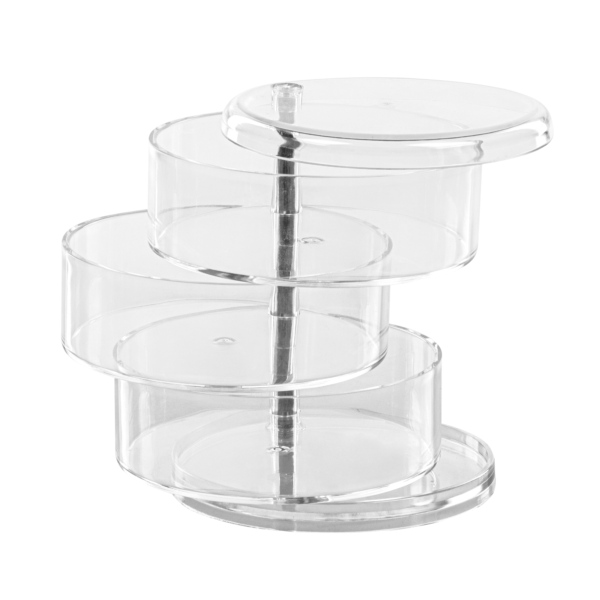 Organizador Plastico Cosmetico Triple - Imagen 2