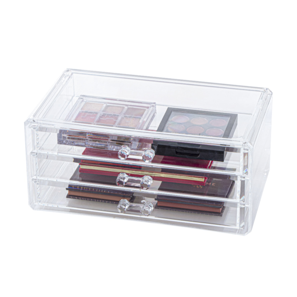 Organizador Plastico Cosmetico Triple