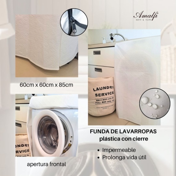 Funda Para Lavarropas Matelasseada