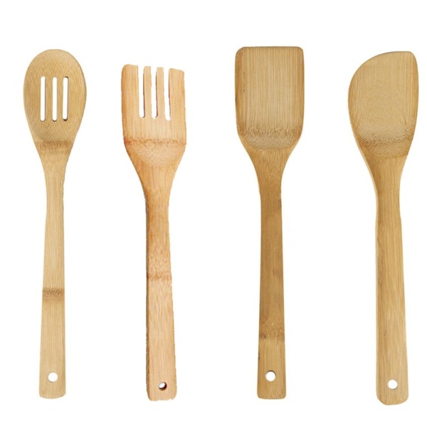 Set X4 Utensilios Madera 30cm