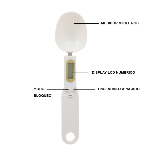 Cuchara De Cocina Con Balanza Digital Integrada - Imagen 3