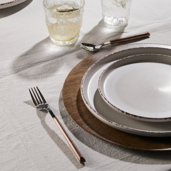 Plato De Sitio Angola Premium Simil Madera 33 Cm - Imagen 3