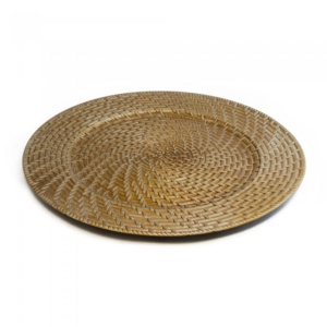 Plato De Sitio Zambia Premium Simil Ratan 33 Cm