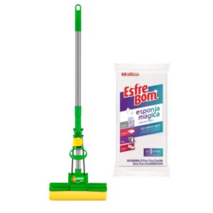 Set Mopa Sekito Brilhus+ Esponja Magica X 3 Unidad