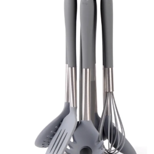 Set Utensillos 7 Pz M Sil. Giratorio Gris