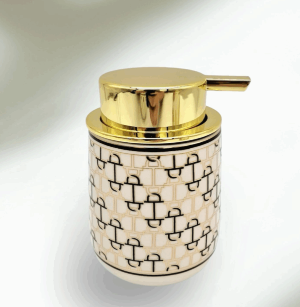 Dispenser De Jabón Líquido Ceramica Línea Chain 13