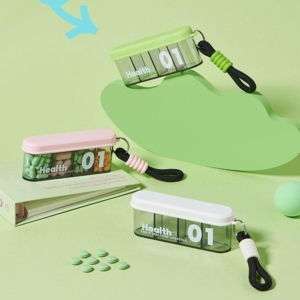 Organizador De Medicamentos Con 4 Divisiones