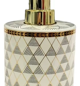 Dispenser De Jabón Líquido Ceramica Línea White Tr