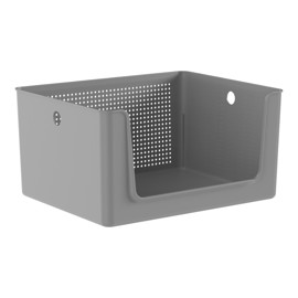 Cesta Flow Con Apertura Frontal Gris