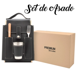 Set De Asado C/broche Especial
