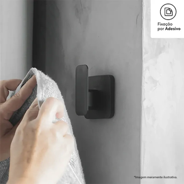 Gancho De Pared Eleve Negro