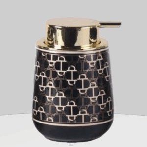 Dispenser De Jabón Líquido Cerámica Línea Black Ch