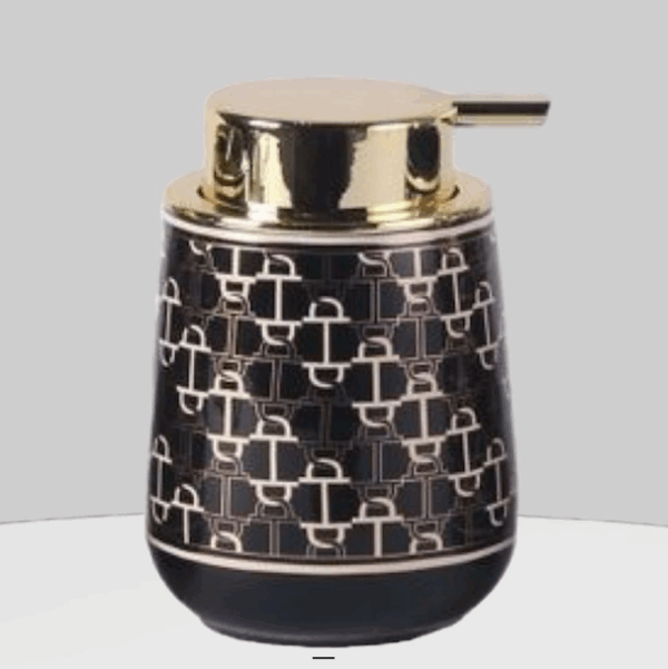 Dispenser De Jabón Líquido Cerámica Línea Black Ch