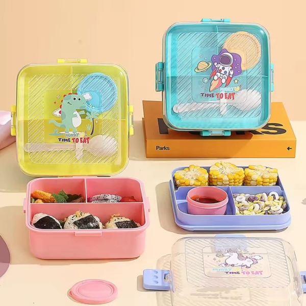 Tapers/lunch Box Hermético Con Divisiones + Salser - Imagen 2