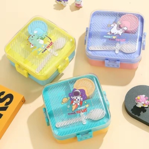 Tapers/lunch Box Hermético Con Divisiones + Salser