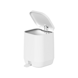 Cesto De Basura Con Pedal Aura 6l Blanco