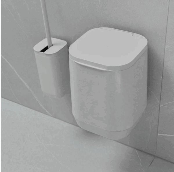 Cesto De Basura De Piso/pared 6l Blanco