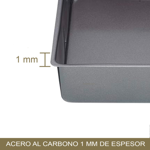 Asadera Enlozada Cuadrada 24x4 Cm - Imagen 6