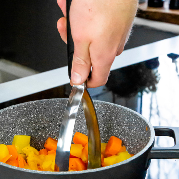 Pisa Papas Acero Inox Mango Soft - Imagen 2