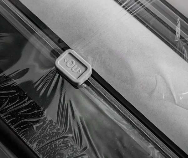 Organizador De Rollos Doble Clear Negro - Imagen 4