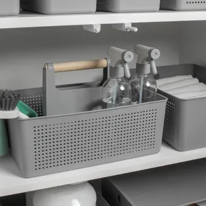 Cesto Organizador Multiuso Flow Gris