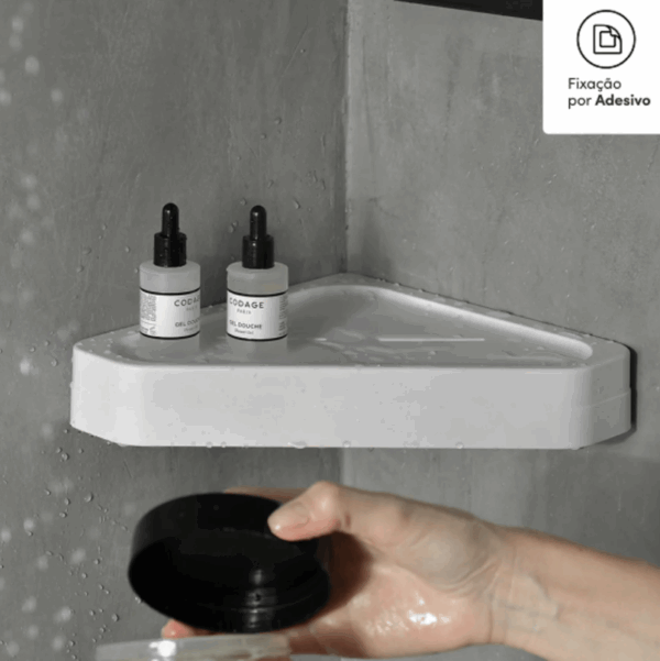Estante De Pared De Esquina Eleve Blanco - Imagen 2