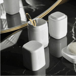 Soporte Cepillos Aura Blanco