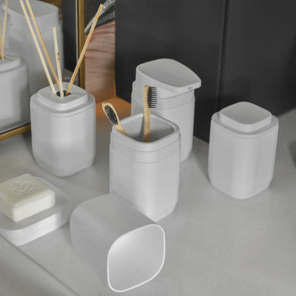 Soporte Cepillos Aura Beige - Imagen 2