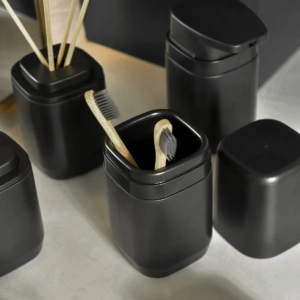 Soporte Cepillos Aura Negro