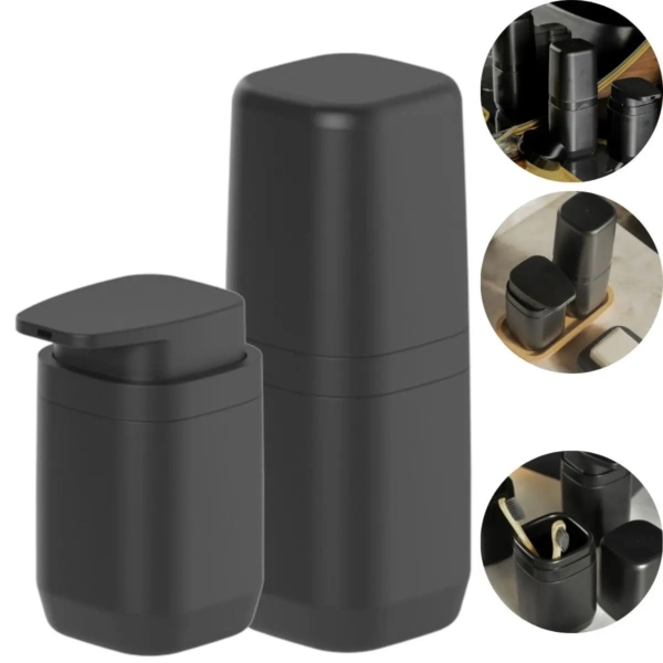 Soporte Cepillos Aura Negro - Imagen 2