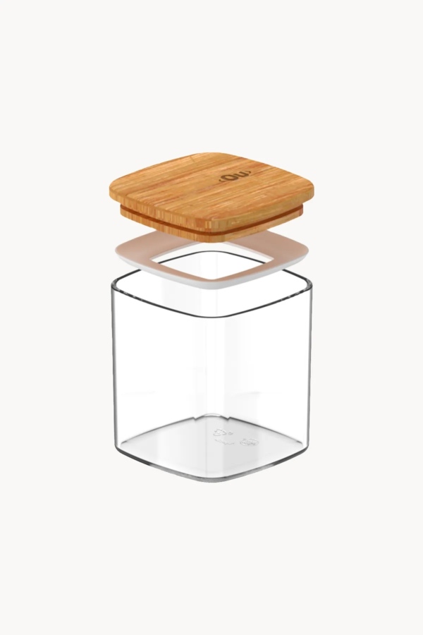 Pote HermÉtico C/tapa Bambu Keep 0 15l Natural - Imagen 2