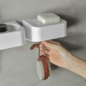 Jabonera De Pared Eleve Blanco
