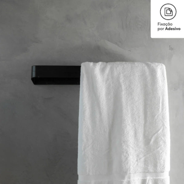 Toallero De Pared 55cm Eleve Negro - Imagen 2
