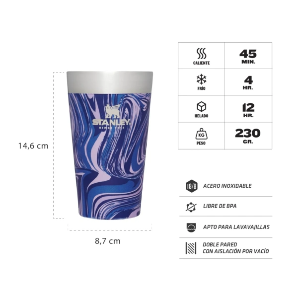 Vaso Pinta Lapis Swirl - Imagen 3