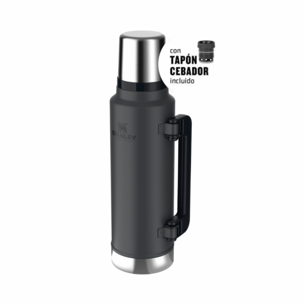Termo Clasico 1.4 Lts. Asa Plegable Negro 2.0 - Imagen 4