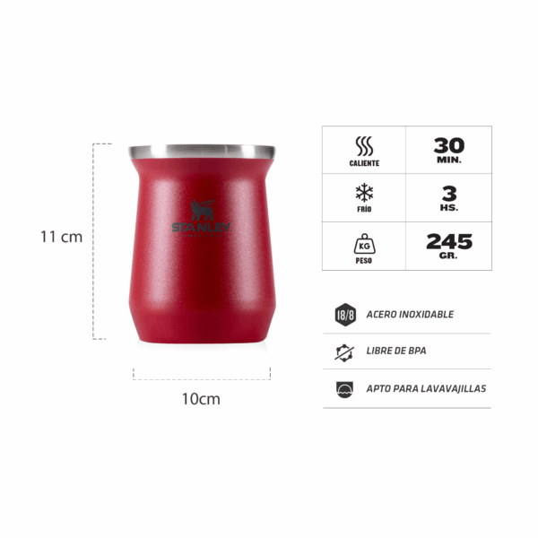2020 Mate Stanley 236 Ml - Rojo - Imagen 3