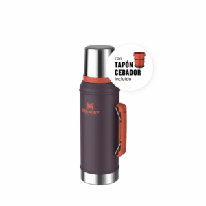 Termo Clasico 950 Ml manija Y Tapon Cebador Plum