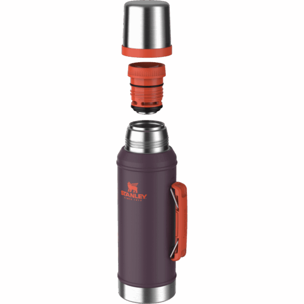 Termo Clasico 950 Ml manija Y Tapon Cebador Plum - Imagen 4