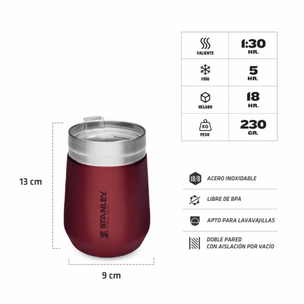 Vaso Everyday Wine Con Tapa - Imagen 4